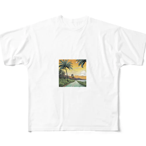 ハワイ　トラック All-Over Print T-Shirt