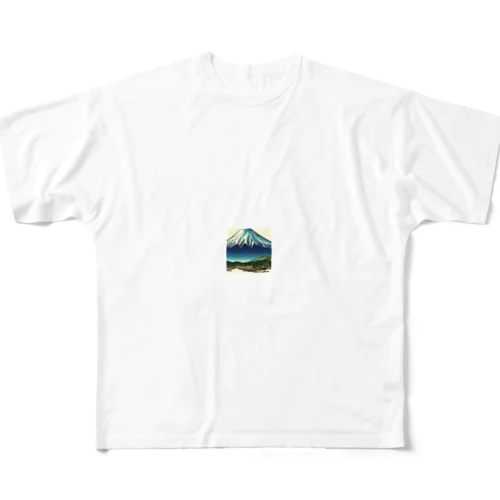 富士山 フルグラフィックTシャツ