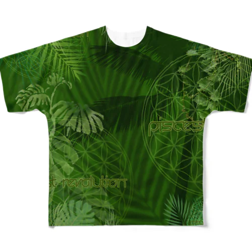 VP DAUN DAUN フルグラフィックTシャツ