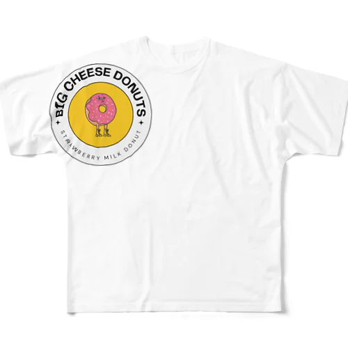 苺ミルクドーナツ フルグラフィックTシャツ