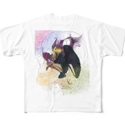 fear 悪魔 フルグラフィックTシャツ