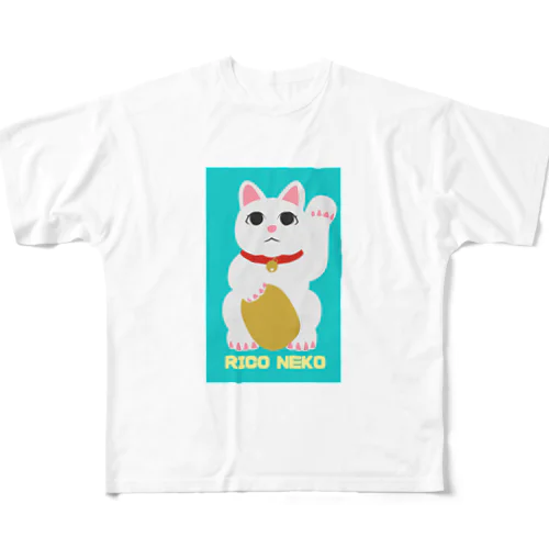 オリジナルまねきねこキャラクターRICONEKOが登場！ フルグラフィックTシャツ