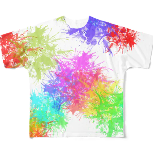 ペイントインク All-Over Print T-Shirt