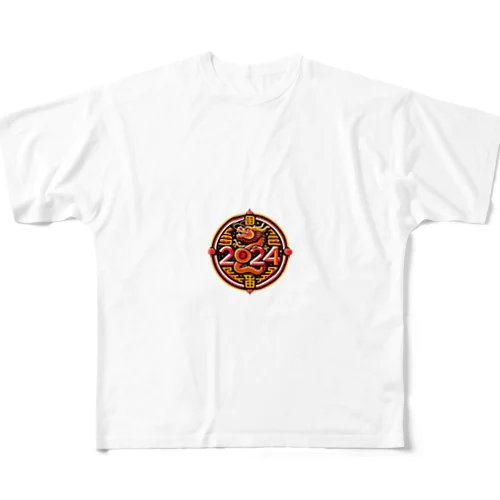 2024 辰年グッズ All-Over Print T-Shirt