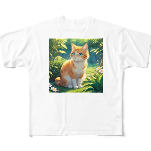 ファンタジー猫 All-Over Print T-Shirt