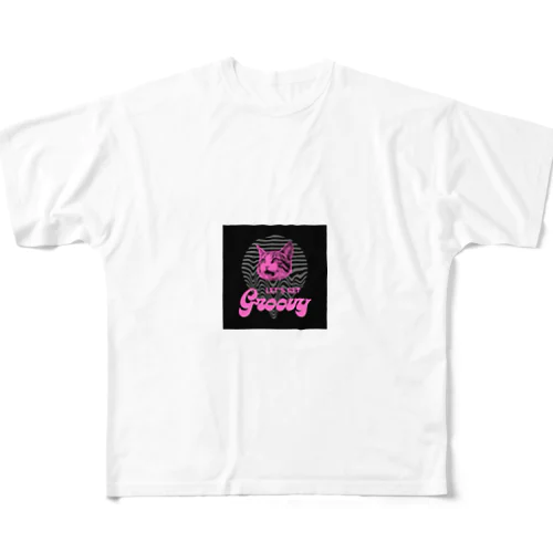 パンクな猫 All-Over Print T-Shirt