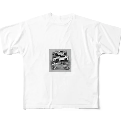 スープラmsk フルグラフィックTシャツ