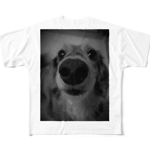 鼻ﾃﾞｶわんこ All-Over Print T-Shirt