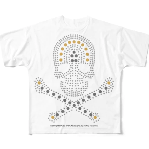 スワロ風スカル All-Over Print T-Shirt