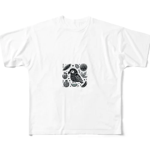 クロマネ All-Over Print T-Shirt