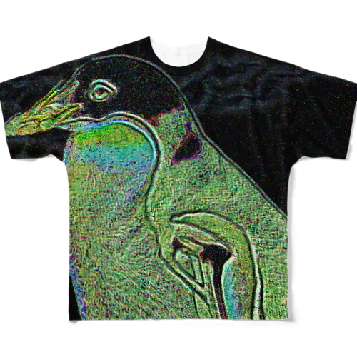 覚醒したペンギン フルグラフィックTシャツ