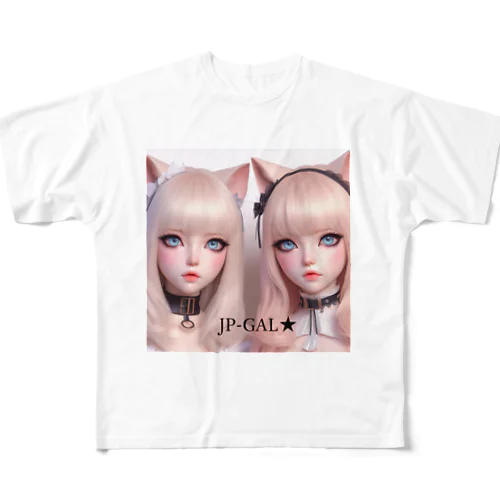 JP-GAL-CAT03 フルグラフィックTシャツ