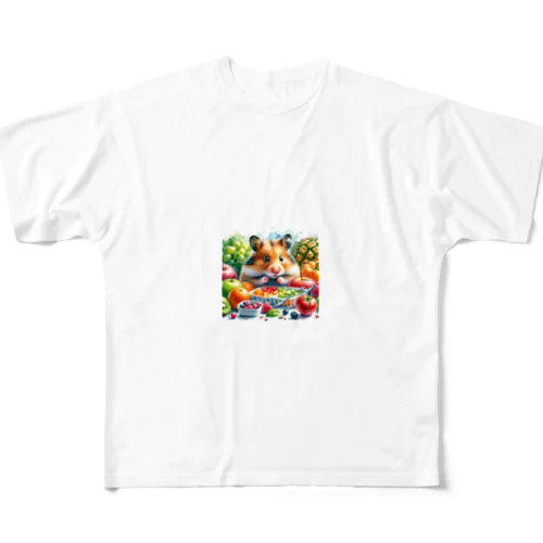 ピースケのおいしい発見 All-Over Print T-Shirt