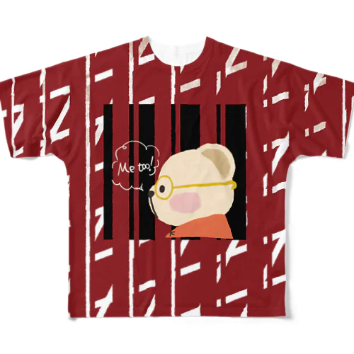 おしゃれなくま All-Over Print T-Shirt