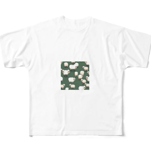 もちもちのひつじ All-Over Print T-Shirt