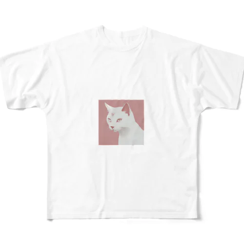 シンプルキャットグッズ フルグラフィックTシャツ