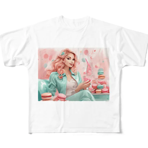 Macaron Girl All-Over Print T-Shirt