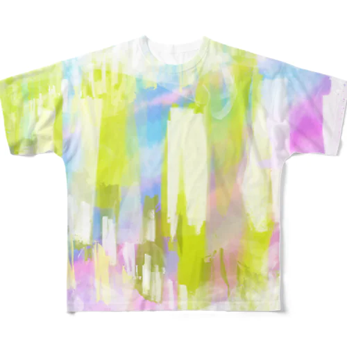 光のモノリス　フルグラフィックTシャツ All-Over Print T-Shirt