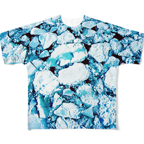 流氷 フルグラフィックTシャツ