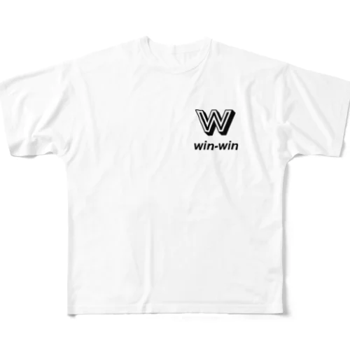 win-win フルグラフィックTシャツ