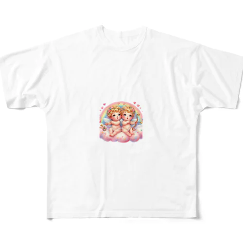 かわいい天使 All-Over Print T-Shirt