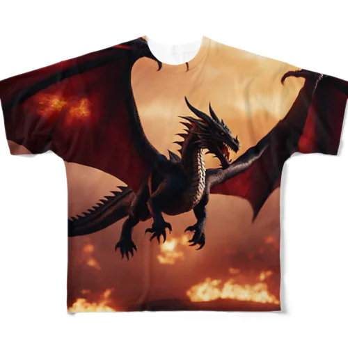 ドラゴン フルグラフィックTシャツ