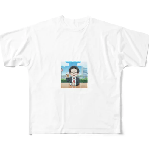 外で昼から乾杯＠サラリーマン All-Over Print T-Shirt