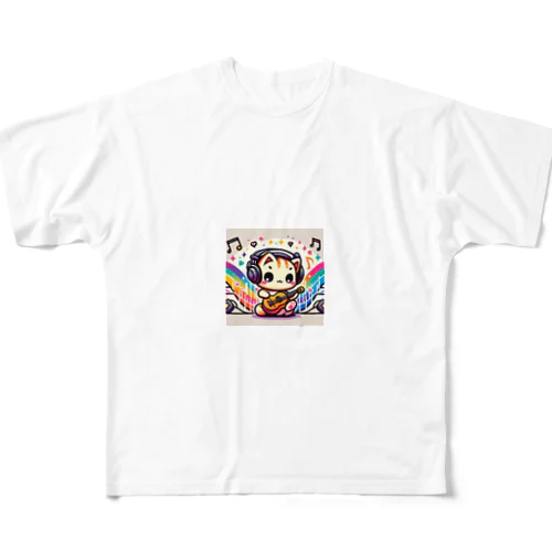 音ねこ All-Over Print T-Shirt