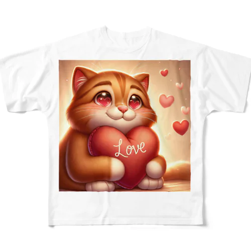 Love cat3 All-Over Print T-Shirt