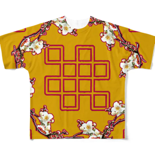 Chinese Plum All-Over Print T-Shirt