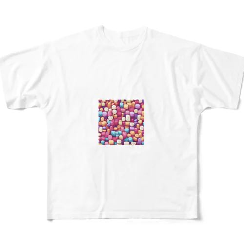 ドット絵のポイフル フルグラフィックTシャツ