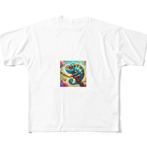 自然のカメレオン All-Over Print T-Shirt