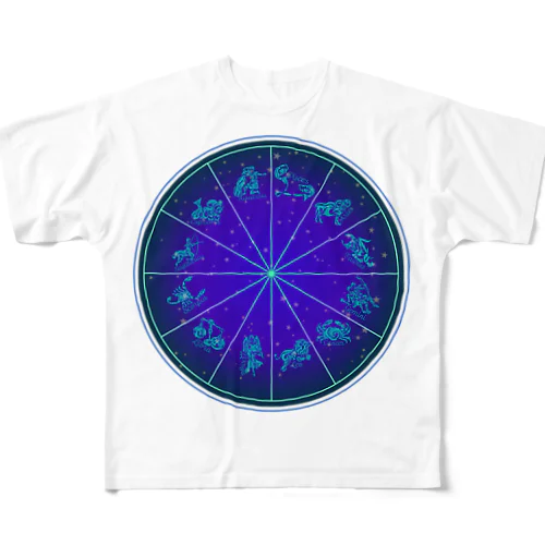 12星座羅針盤 フルグラフィックTシャツ