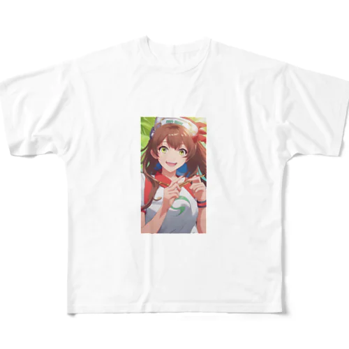 元気な女の子（オリジナル） All-Over Print T-Shirt