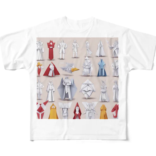 折り紙戦士 All-Over Print T-Shirt