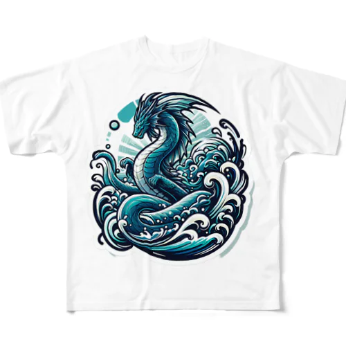 風海龍（ふうかいりゅう） All-Over Print T-Shirt