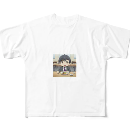 社員食堂＠サラリーマン All-Over Print T-Shirt