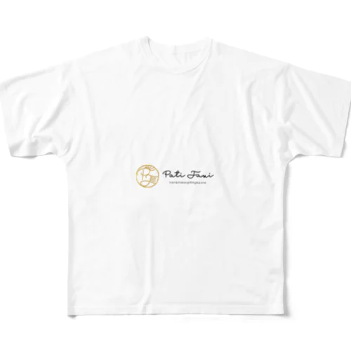 pati fani　ロゴ　横バージョン フルグラフィックTシャツ
