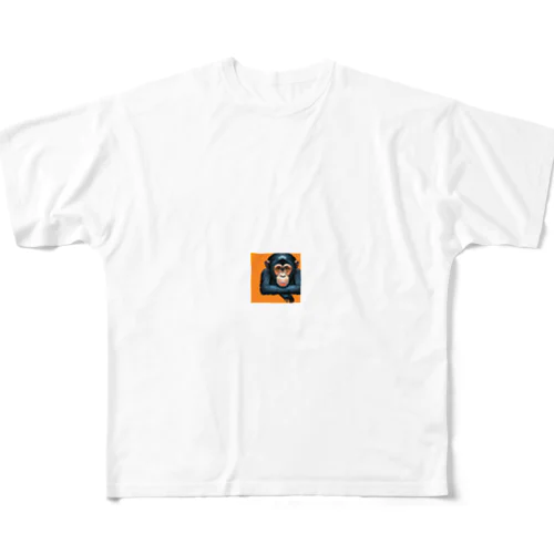 チンパンジー All-Over Print T-Shirt