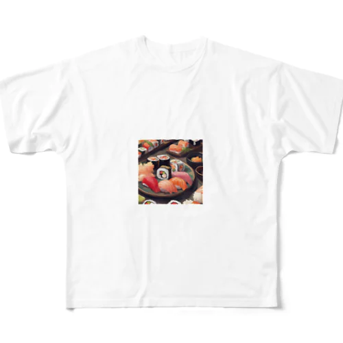 華やかな日本料理の世界へようこそ All-Over Print T-Shirt