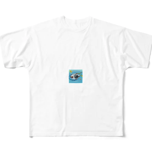 お魚ロボット フルグラフィックTシャツ