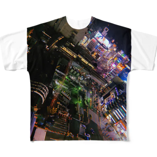 beautiful city SHIBUYA All-Over Print T-Shirt