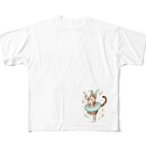 阿波踊り フルグラフィックTシャツ