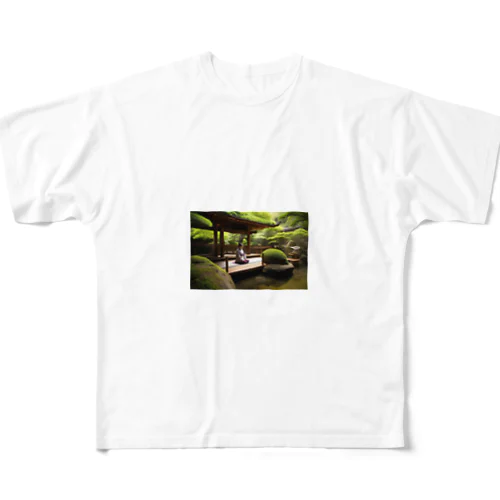 JapaneseHealingSpaces フルグラフィックTシャツ