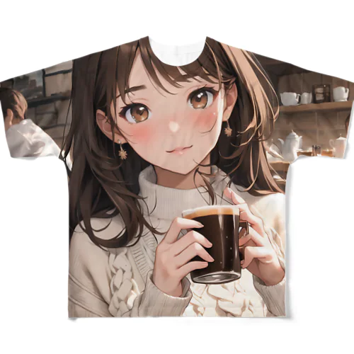 chillタイム彼女 フルグラフィックTシャツ