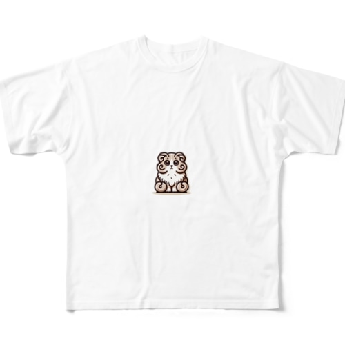 アメリカンカール【かわいい動物たち】 All-Over Print T-Shirt