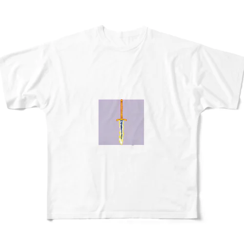 炎の草薙の剣 All-Over Print T-Shirt