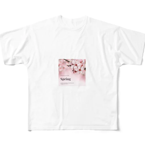 桜 フルグラフィックTシャツ