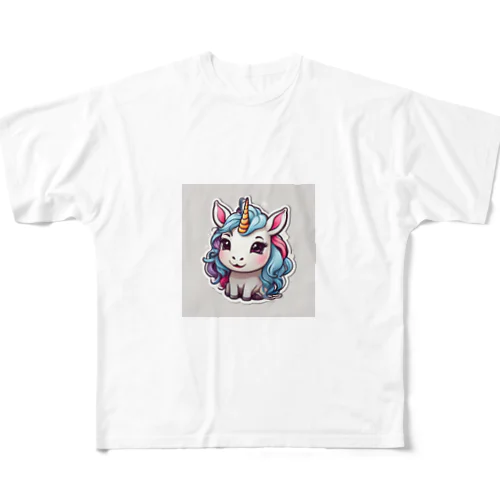 ユニコーン フルグラフィックTシャツ