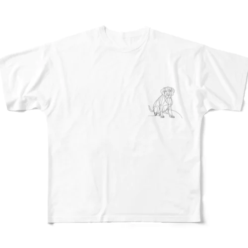 オシャレワンちゃん All-Over Print T-Shirt